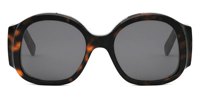Celine® CL40305U CLN CL40305U 52A 54 - 52A Shiny Dark Havana / Smoke Sunglasses