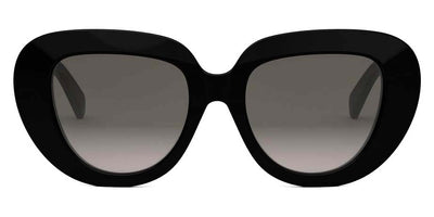 Celine® CL40309F CLN CL40309F 01B 52 - 01B Shiny Black / Grey Gradient Sunglasses