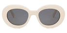 Celine® CL40312U CLN CL40312U 25A 53 - 25A Shiny White / Grey Sunglasses