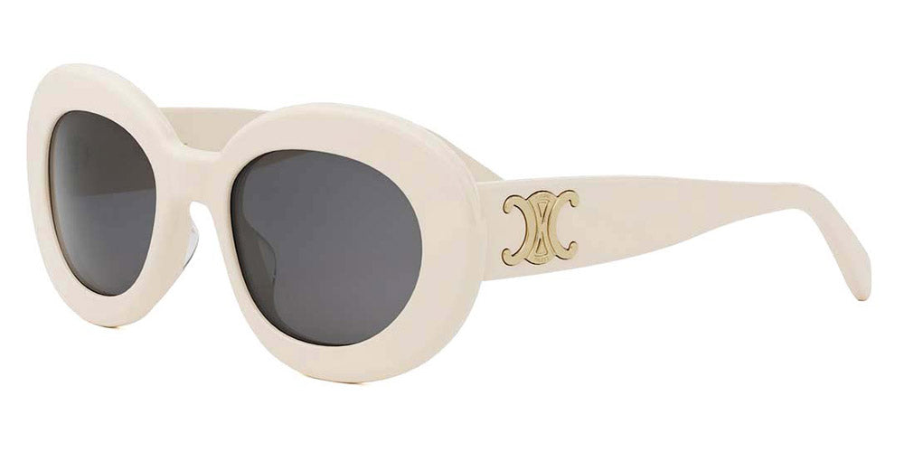 Celine® CL40312U CLN CL40312U 25A 53 - 25A Shiny White / Grey Sunglasses