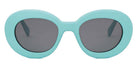 Celine® CL40312U CLN CL40312U 84A 53 - 84A Shiny Blue / Grey Sunglasses