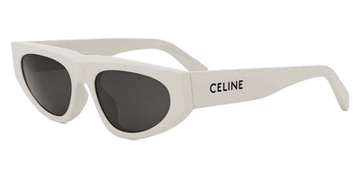 Celine® CL40315U CLN CL40315U 25A 55 - 25A Shiny White / Grey Sunglasses