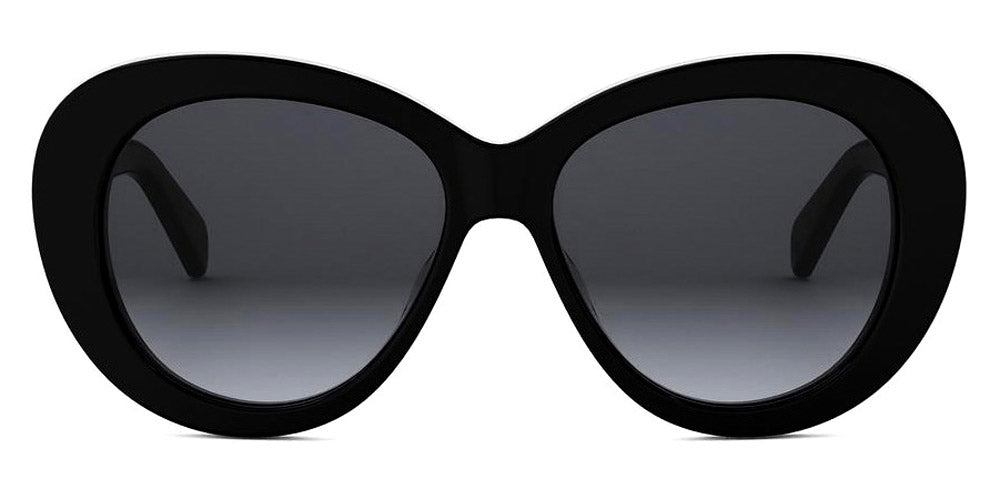Celine® CL40317U CLN CL40317U 01B 55 - 01B Shiny Black / Grey Gradient Sunglasses
