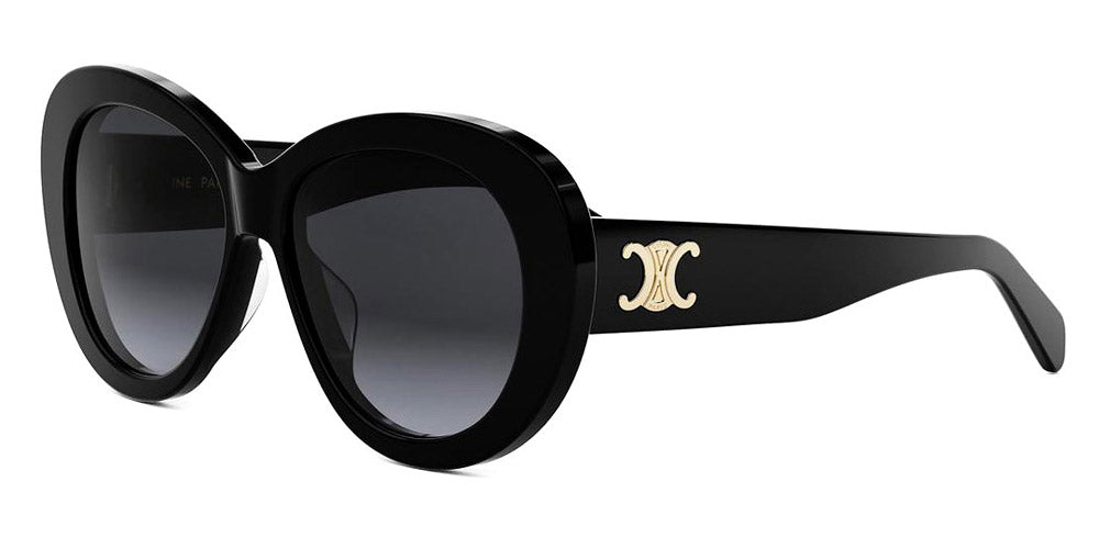 Celine® CL40317U CLN CL40317U 01B 55 - 01B Shiny Black / Grey Gradient Sunglasses
