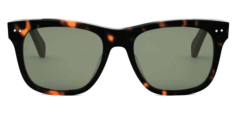Celine® CL40322U CLN CL40322U 52N 54 - 52N Shiny Havana / Green Sunglasses