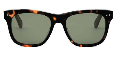 Celine® CL40322U CLN CL40322U 52N 54 - 52N Shiny Havana / Green Sunglasses