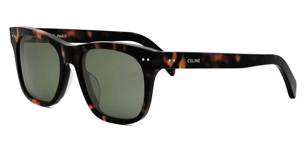 Celine® CL40322U CLN CL40322U 52N 54 - 52N Shiny Havana / Green Sunglasses