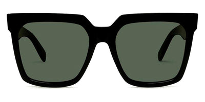 Celine® CL4055IN CLN CL4055IN 01A 55 - Shiny Black / Smoke Polarized Sunglasses