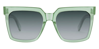 Celine® CL4055IN CLN CL4055IN 93B 55 - Shiny Transparent Green / Gradient Smoke Sunglasses