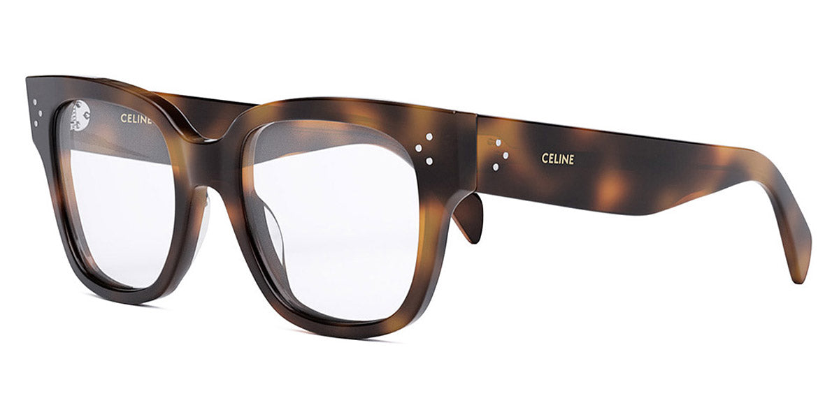 Celine® CL50066I CLN CL50066I 053 53 - Shiny Medium Havana Eyeglasses