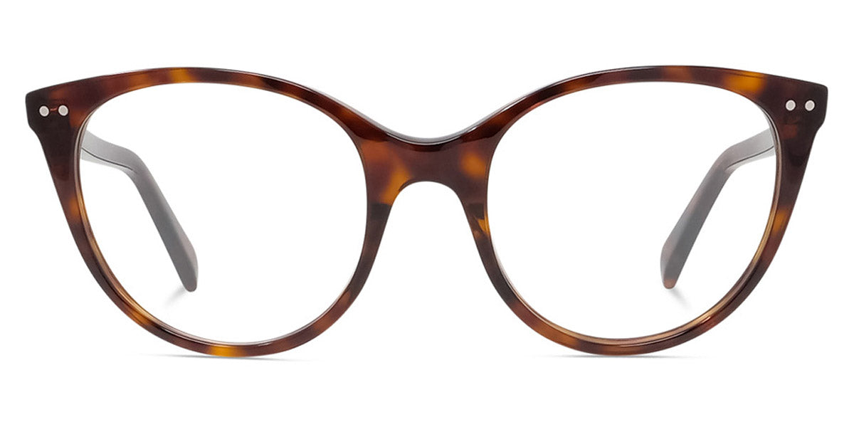 Celine® CL50068I CLN CL50068I 052 52 - Shiny Dark Havana Eyeglasses