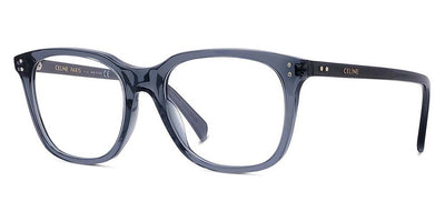 Celine® CL50082I CLN CL50082I 090 55 - Shiny Transparent Grey Blue Eyeglasses