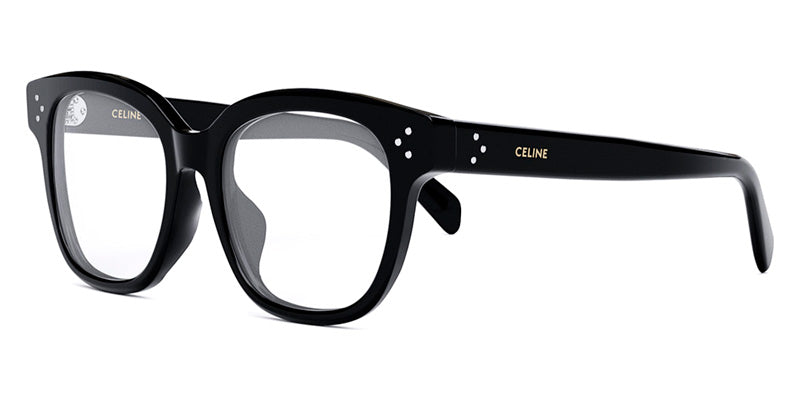 Celine® CL50086I CLN CL50086I 001 51 - Shiny Black Eyeglasses