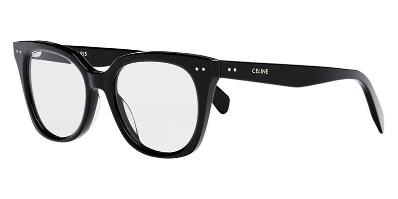 Celine® CL50116I CLN CL50116I 001 52 - Shiny Black Eyeglasses