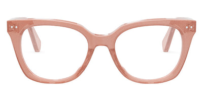 Celine® CL50116I CLN CL50116I 074 52 - Shiny Milky Pink with Silver Glitter Eyeglasses