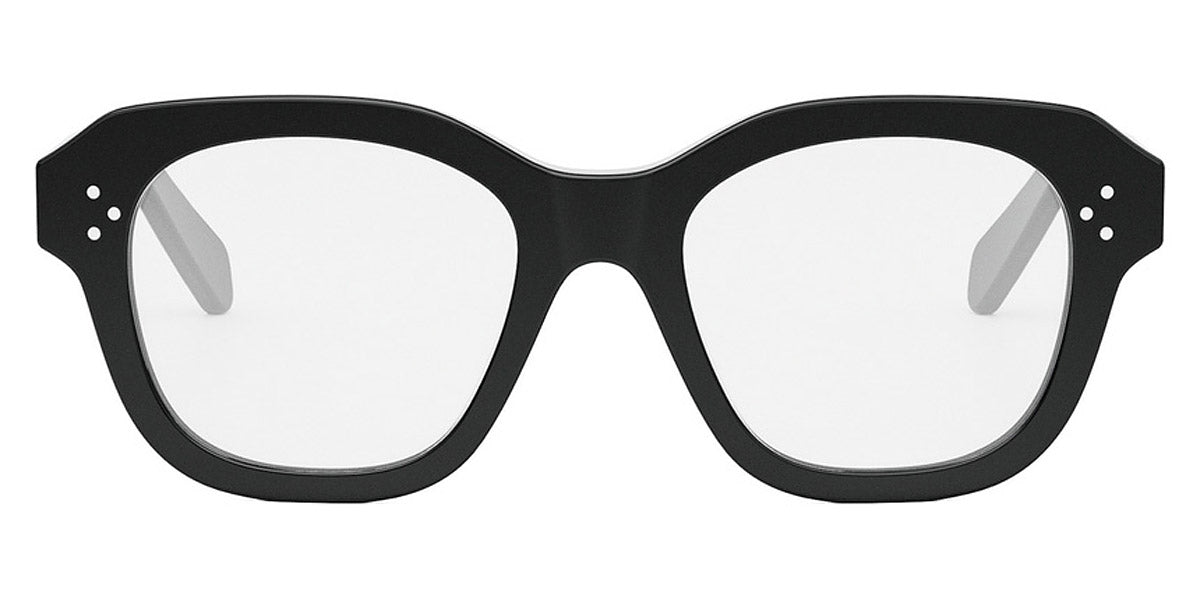 Celine® CL50124I CLN CL50124I 001 52 - Shiny Black Eyeglasses