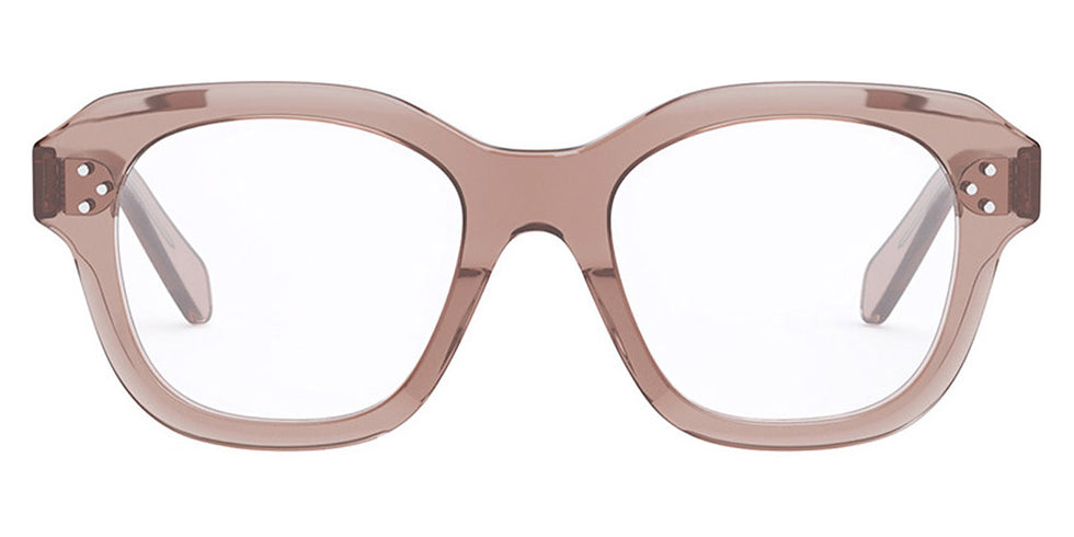 Celine® CL50124I CLN CL50124I 074 50 - Shiny Transparent Caramel Eyeglasses