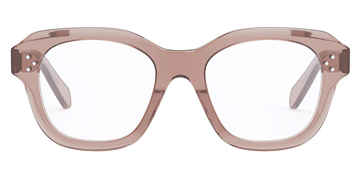 Celine® CL50124I CLN CL50124I 074 50 - Shiny Transparent Caramel Eyeglasses