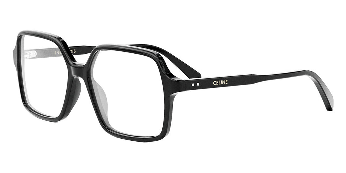 Celine® CL50126I CLN CL50126I 001 55 - Shiny Black Eyeglasses