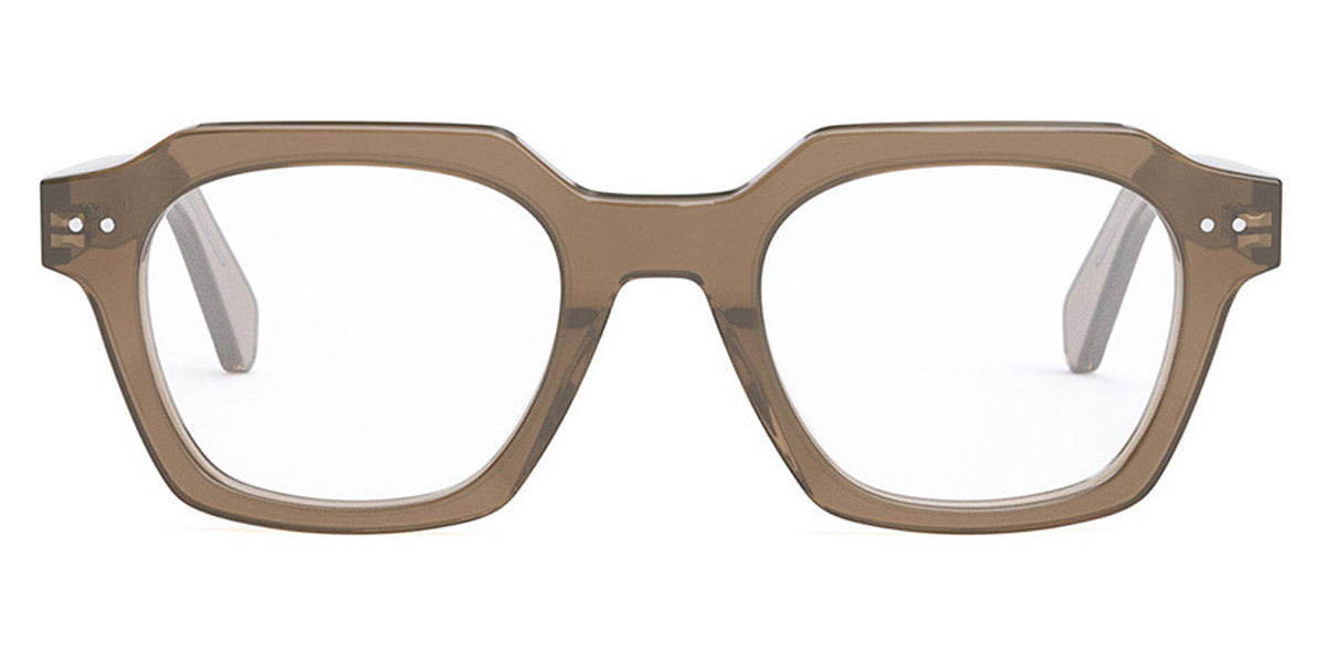 Celine® CL50128I CLN CL50128I 045 49 - Shiny Transparent Brown Eyeglasses