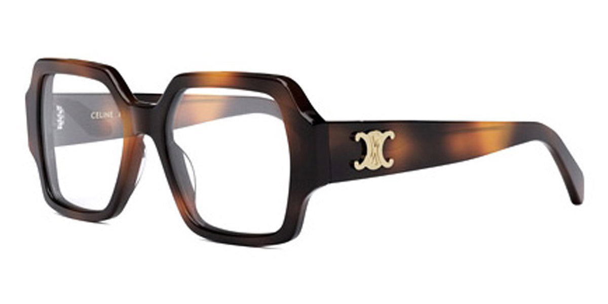 Celine® CL50131F CLN CL50131F 053 52 - Shiny Havana Eyeglasses