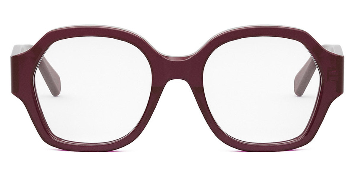 Celine® CL50134I CLN CL50134I 069 52 - Shiny Milky Bordeaux Eyeglasses