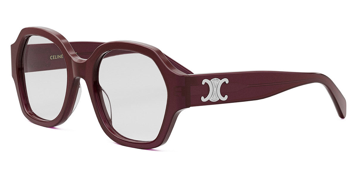 Celine® CL50134I CLN CL50134I 069 52 - Shiny Milky Bordeaux Eyeglasses