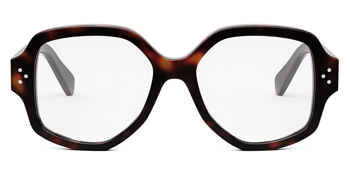 Celine® CL50135I CLN CL50135I 052 53 - Shiny Dark Havana Eyeglasses