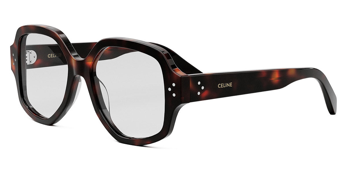 Celine® CL50135I CLN CL50135I 052 53 - Shiny Dark Havana Eyeglasses