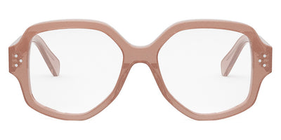 Celine® CL50135I CLN CL50135I 074 53 - Shiny Milky Pink with Silver Glitter Eyeglasses