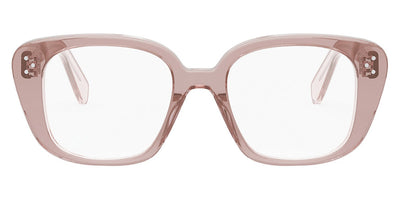 Celine® CL50136I CLN CL50136I 074 51 - Shiny Transparent Rose Caramel Eyeglasses