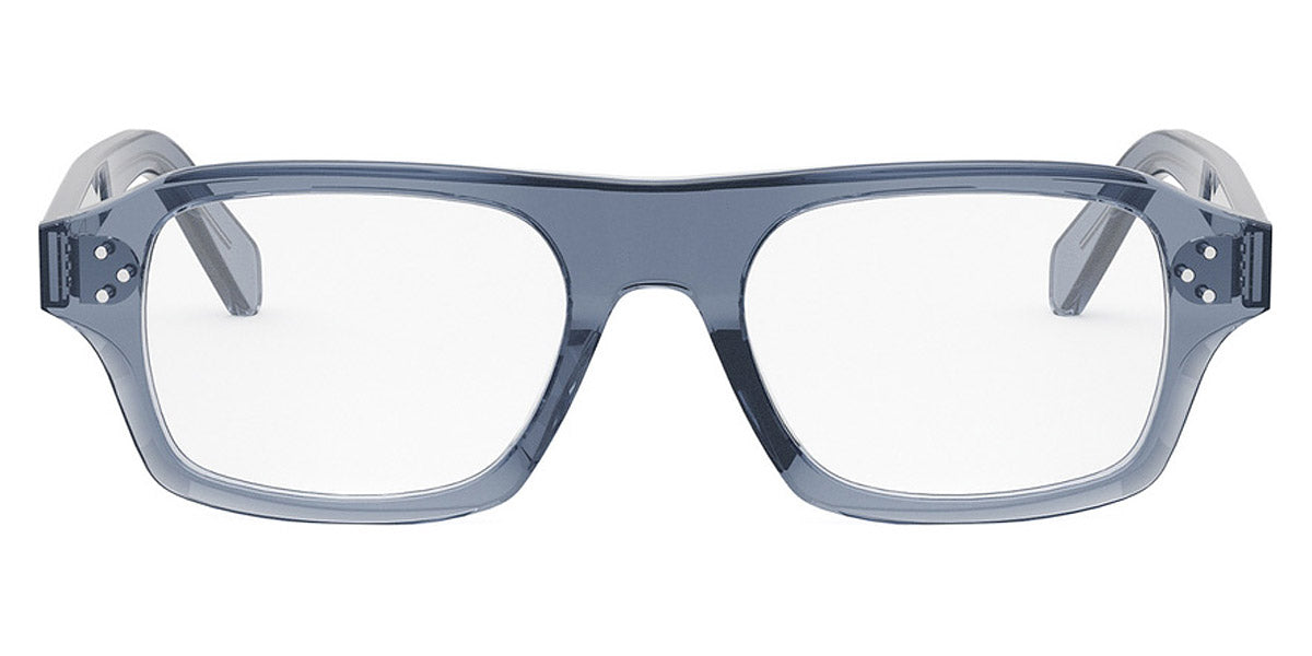 Celine® CL50137I CLN CL50137I 090 51 - Shiny Transparent Blue Eyeglasses
