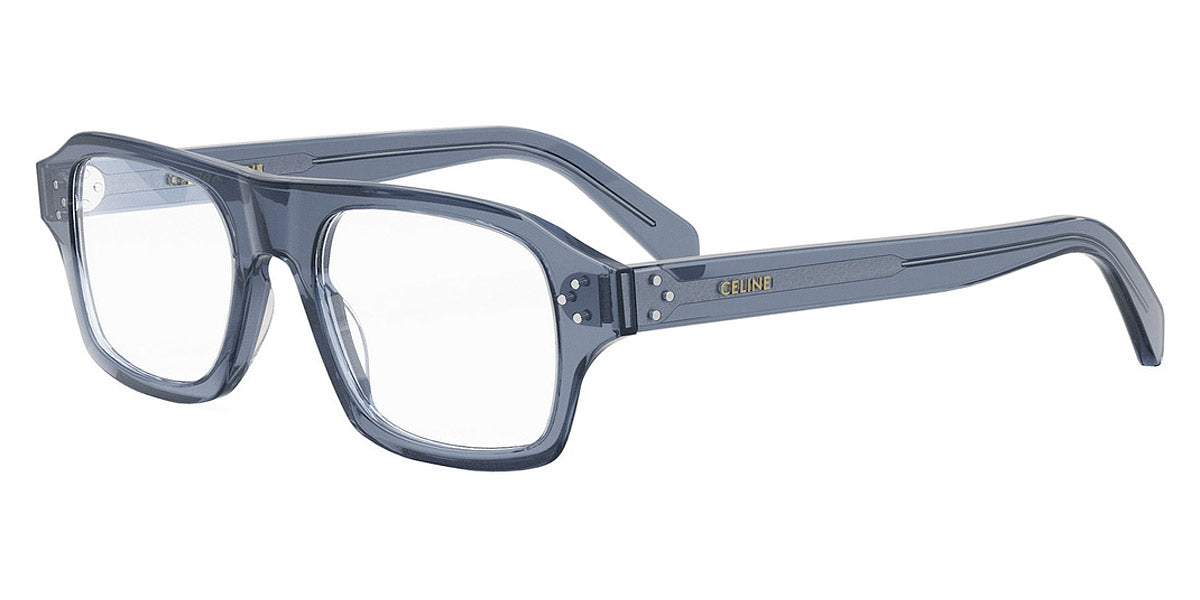 Celine® CL50137I CLN CL50137I 090 51 - Shiny Blue Eyeglasses