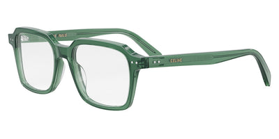 Celine® CL50139I CLN CL50139I 096 52 - Shiny Transparent Green Eyeglasses
