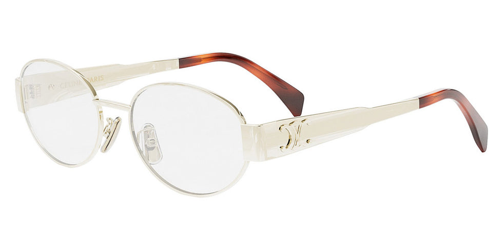 Celine® CL50140U CLN CL50140U 030 53 - Shiny Endura Gold Eyeglasses