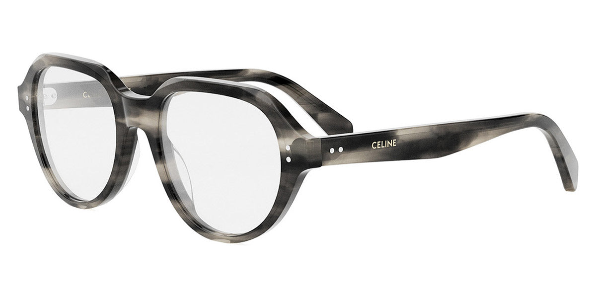 Celine Women Eyeglasses Crystal Black Grey Square CL50145I 005 NEW AUTHENTIC Celine Celine CL50145I 005 Eyeglasses Crystal Black and Grey  main image 3