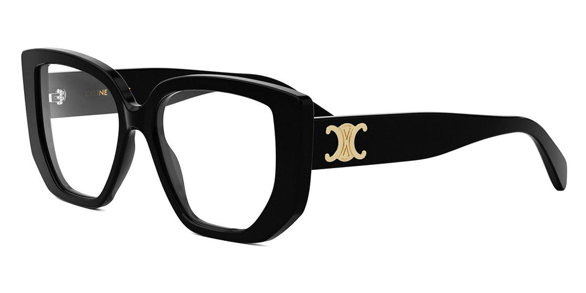 Celine® CL50146I CLN CL50146I 001 53 - Shiny Black Eyeglasses