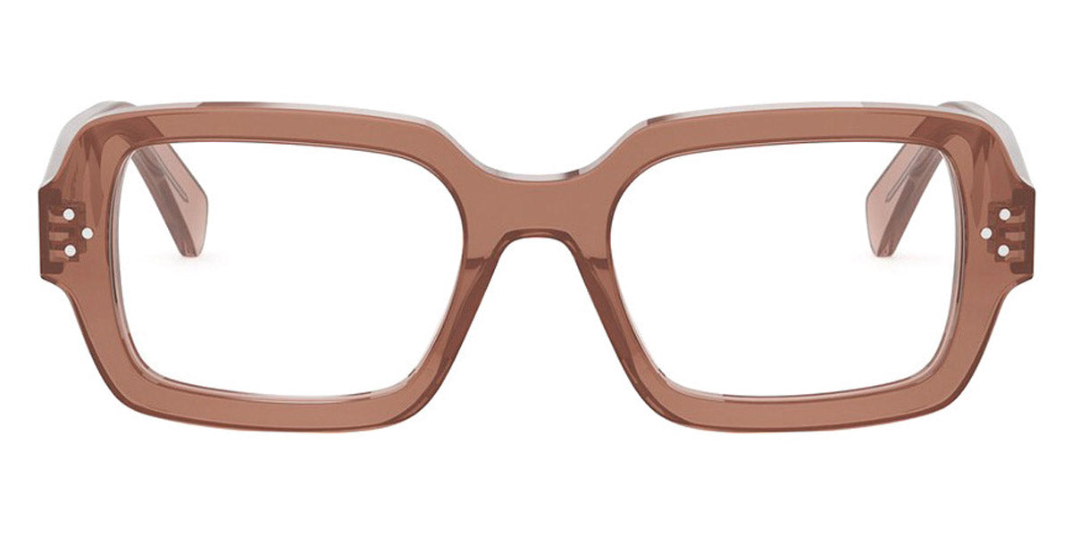 Celine® CL50147I CLN CL50147I 047 51 - Shiny Beige Sand Transparent Eyeglasses