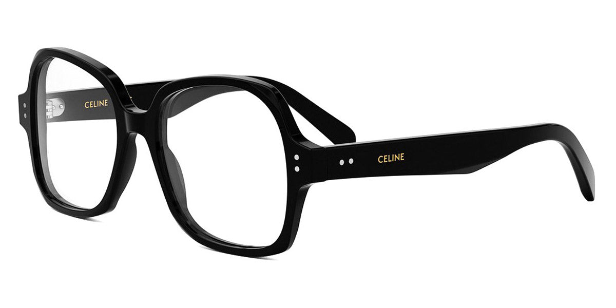 Celine® CL50148I CLN CL50148I 001 53 - Shiny Black Eyeglasses