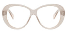 Celine® CL50150I CLN CL50150I 057 57 - 057 Shiny Transparent Khaki Eyeglasses