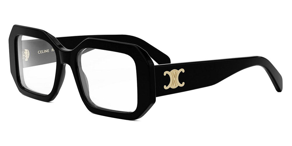 Celine® CL50155I CLN CL50155I 001 53 - 001 Shiny Black Eyeglasses