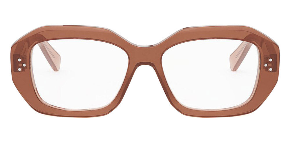 Celine® CL50156I CLN CL50156I 048 54 - 048 Shiny Brown Eyeglasses