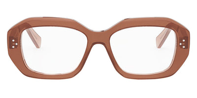 Celine® CL50156I CLN CL50156I 048 54 - 048 Shiny Brown Eyeglasses