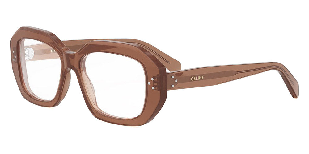 Celine® CL50156I CLN CL50156I 048 54 - 048 Shiny Brown Eyeglasses