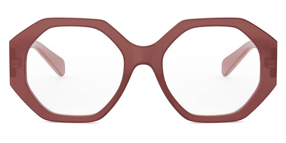 Celine® CL50161I CLN CL50161I 047 54 - 047 Shiny Brown Eyeglasses