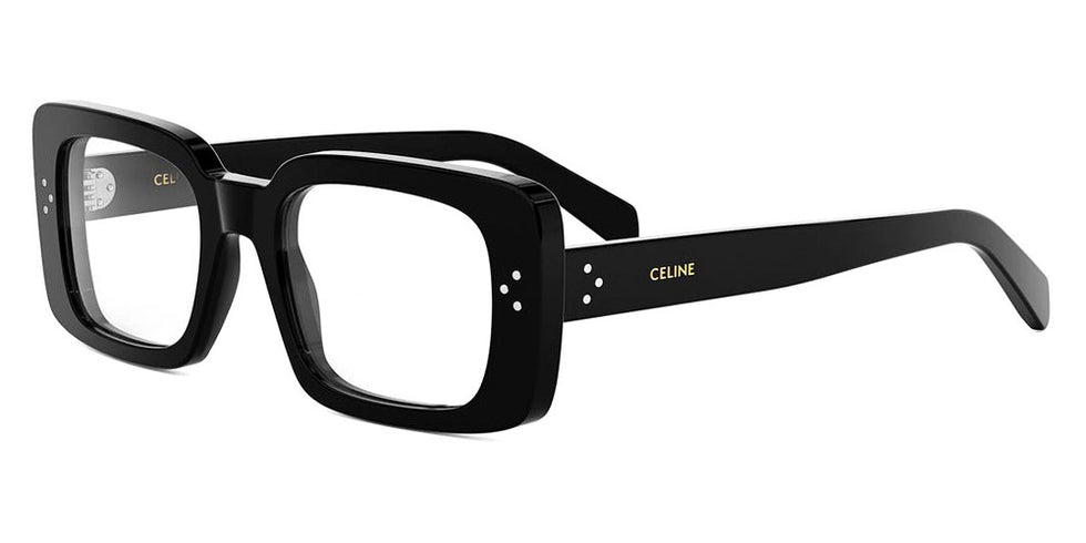 Celine® CL50163I CLN CL50163I 001 51 - 001 Shiny Black Eyeglasses