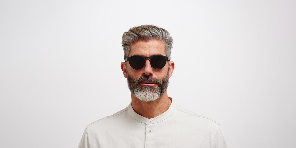 Mykita® COLEMAN MYK COLEMAN MD1 Pitch Black / Dark Grey Solid 51 - MD1 Pitch Black / Dark Grey Solid Sunglasses