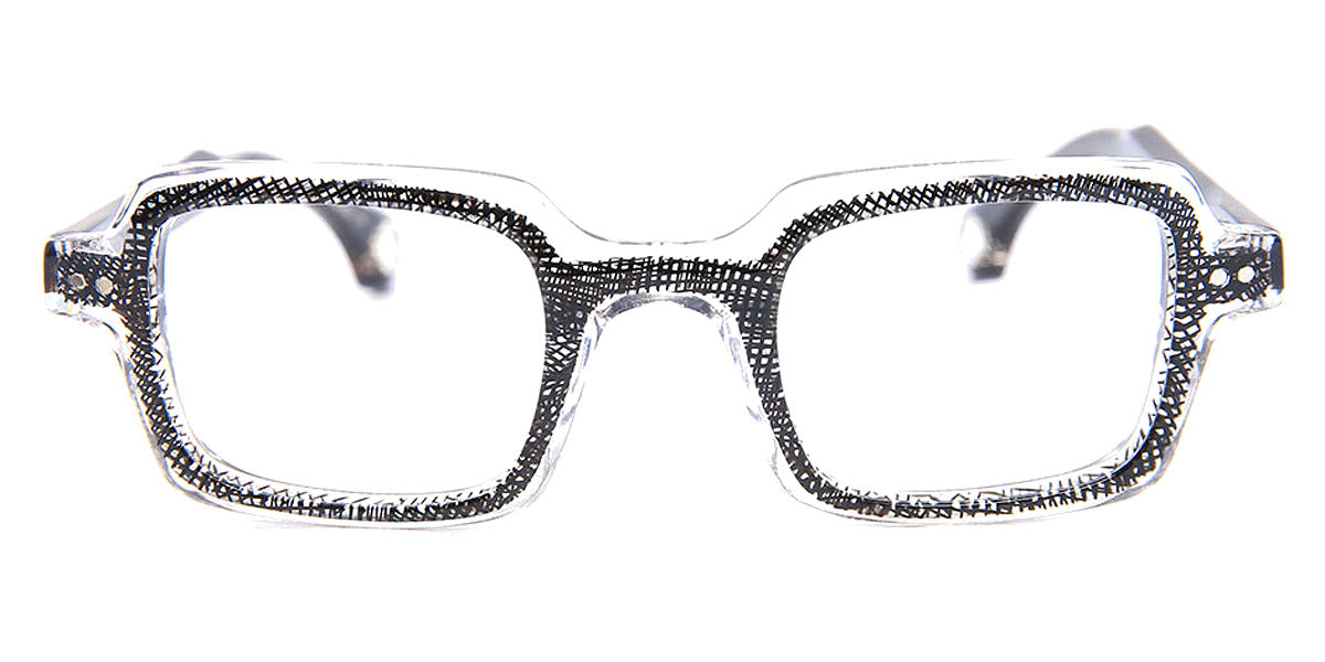 Blake Kuwahara® CORTONA BLK CORTONA BLACK WEAVE 46 - BLACK WEAVE Eyeglasses