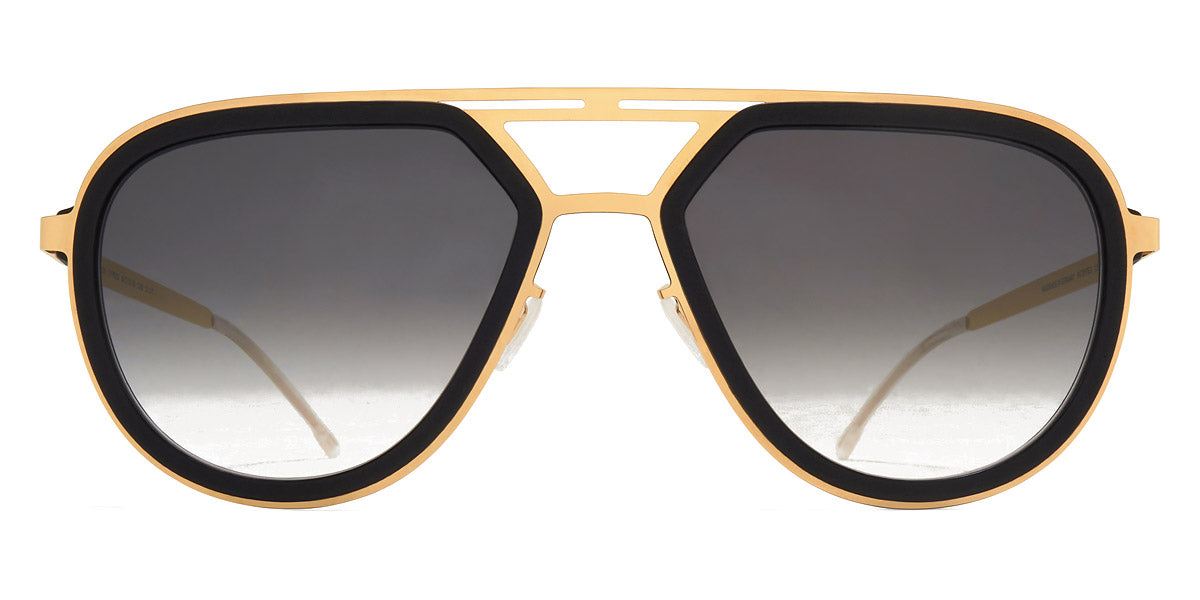 Mykita® CYPRESS MYK CYPRESS MH7 Pitch Black/Glossy Gold / Raw Black Gradient 54 - MH7 Pitch Black/Glossy Gold / Raw Black Gradient Sunglasses