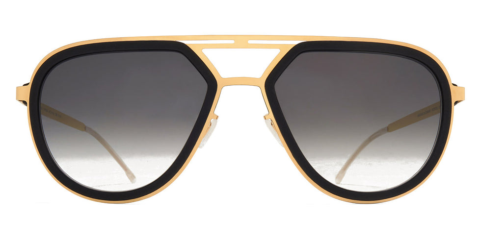 Mykita® CYPRESS MYK CYPRESS MH7 Pitch Black/Glossy Gold / Raw Black Gradient 54 - MH7 Pitch Black/Glossy Gold / Raw Black Gradient Sunglasses